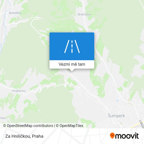 Za Hniličkou mapa