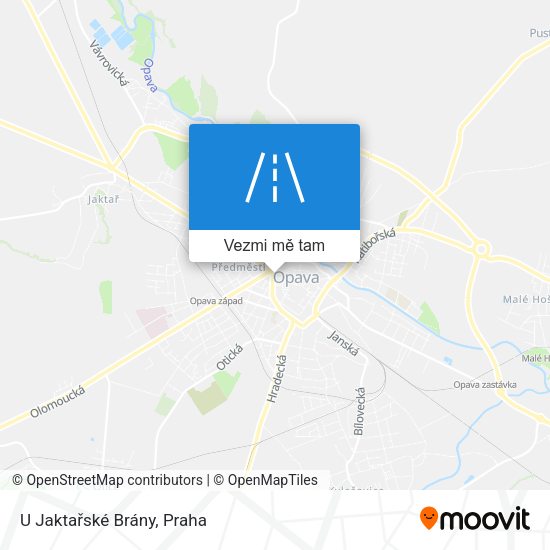 U Jaktařské Brány mapa