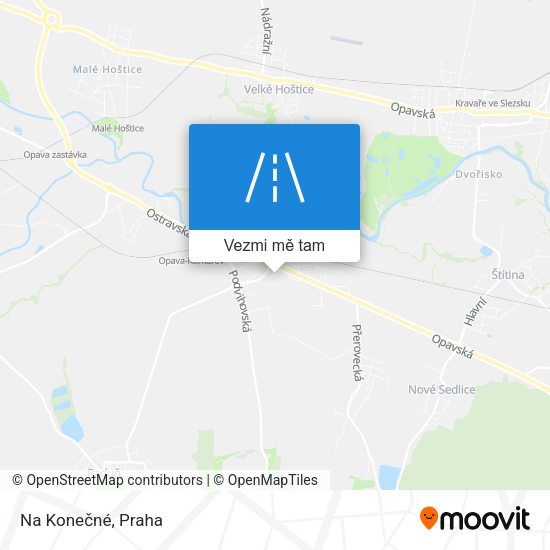 Na Konečné mapa