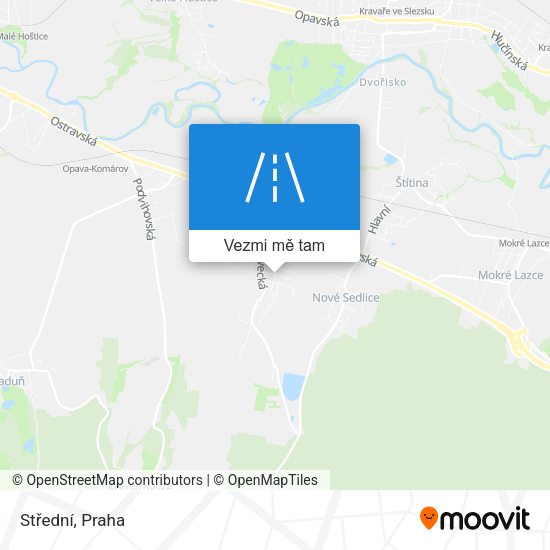 Střední mapa