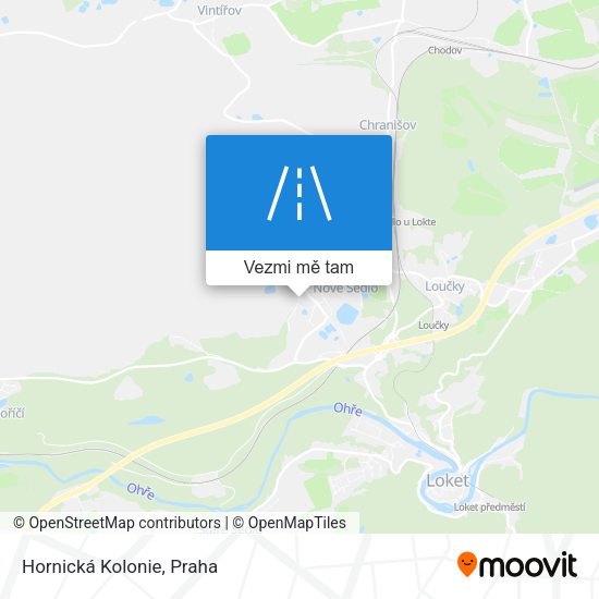 Hornická Kolonie mapa