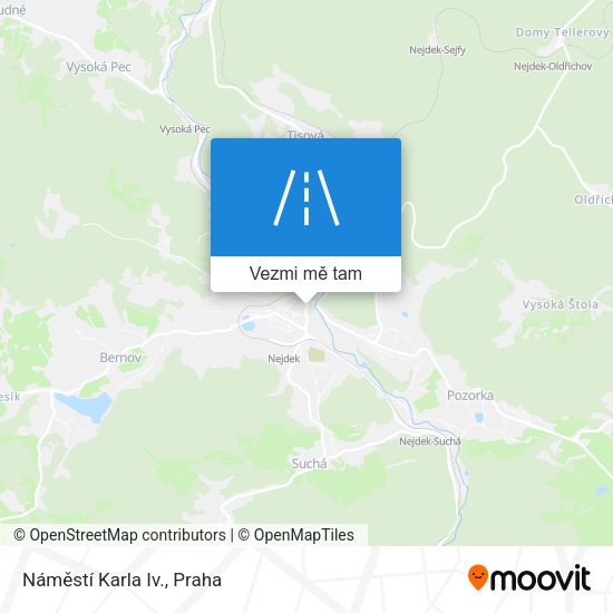 Náměstí Karla Iv. mapa