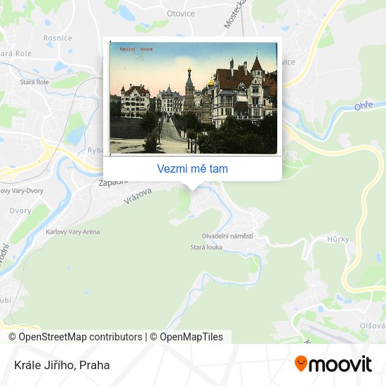 Krále Jiřího mapa