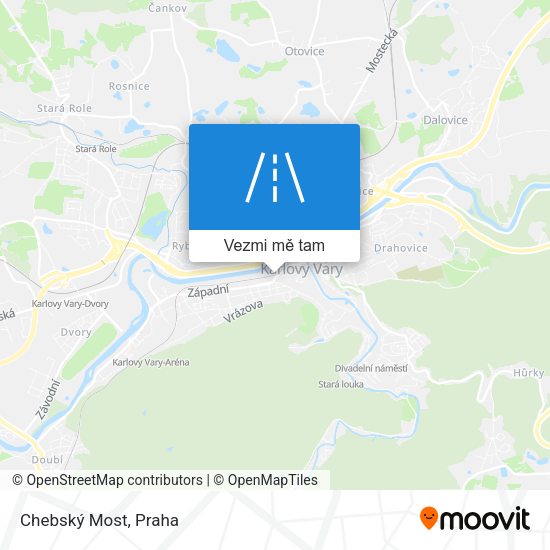 Chebský Most mapa