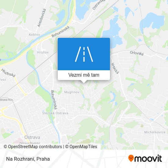 Na Rozhraní mapa