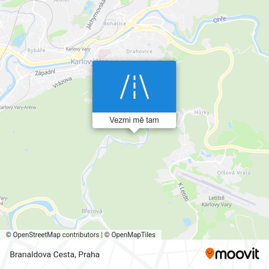 Branaldova Cesta mapa