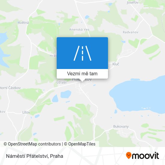 Náměstí Přátelství mapa