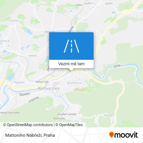 Mattoniho Nábřeží mapa