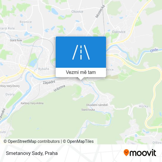 Smetanovy Sady mapa