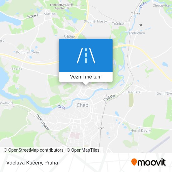 Václava Kučery mapa