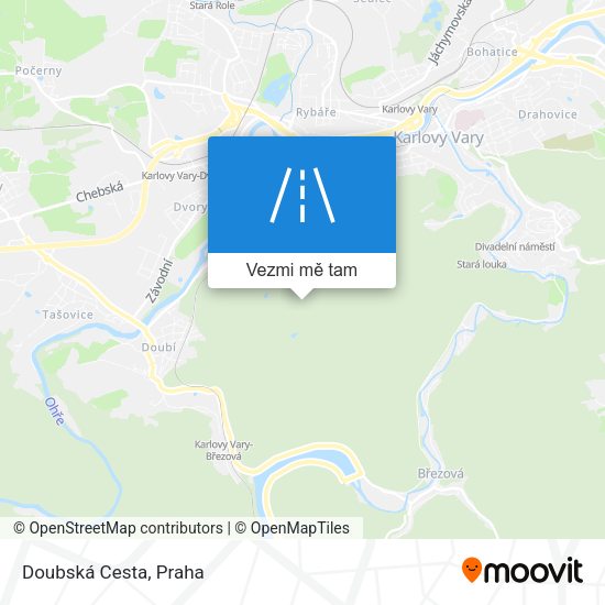 Doubská Cesta mapa
