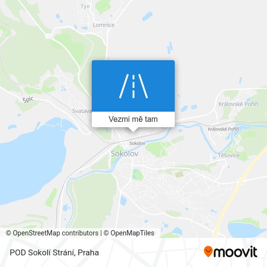 POD Sokolí Strání mapa