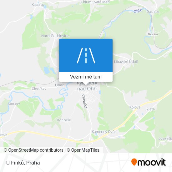 U Finků mapa