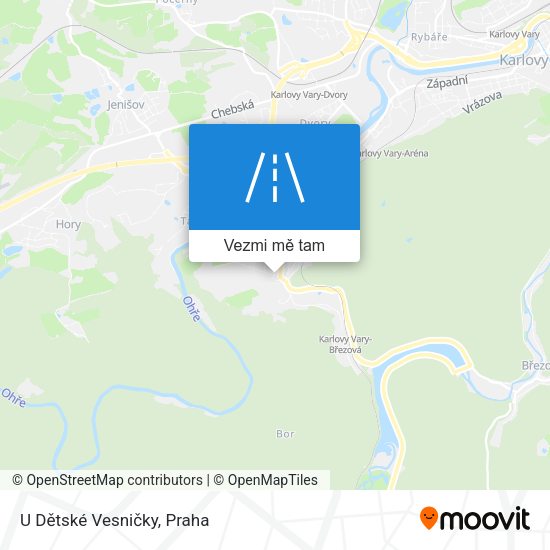 U Dětské Vesničky mapa