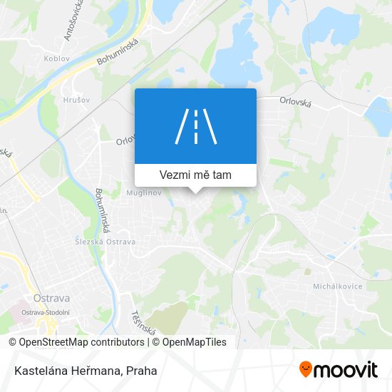 Kastelána Heřmana mapa