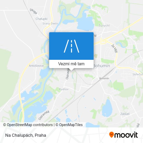 Na Chalupách mapa