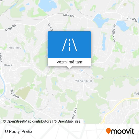 U Pošty mapa