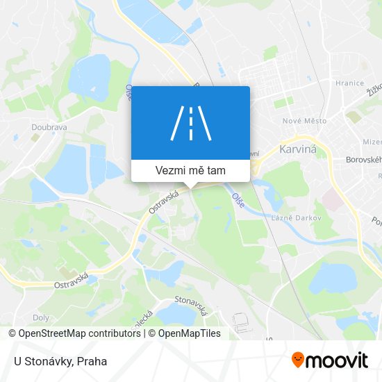 U Stonávky mapa
