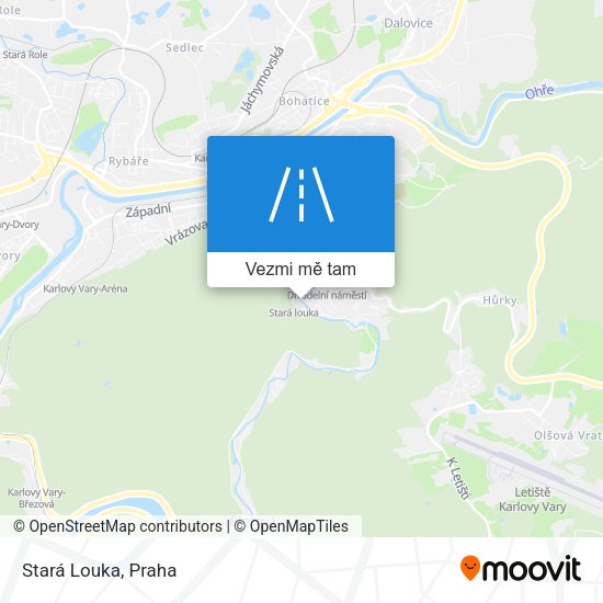 Stará Louka mapa