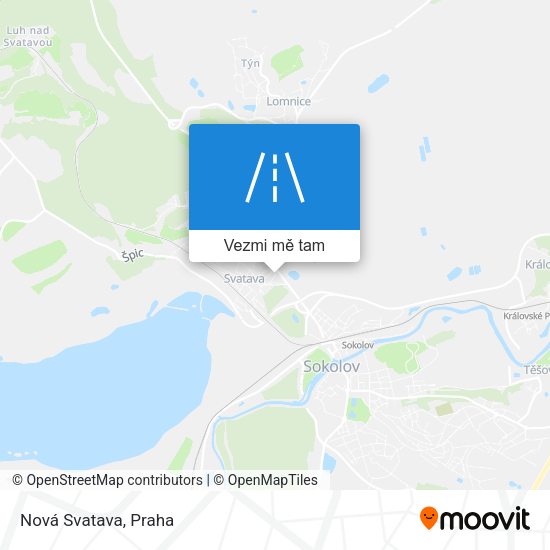 Nová Svatava mapa