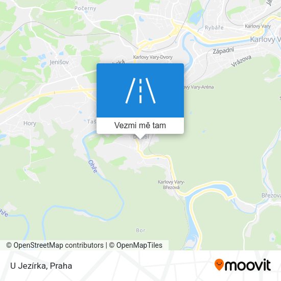 U Jezírka mapa