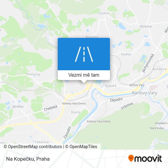 Na Kopečku mapa