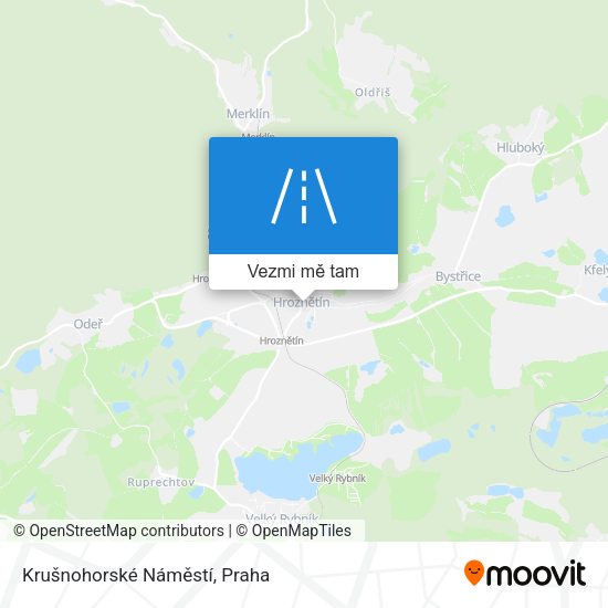 Krušnohorské Náměstí mapa