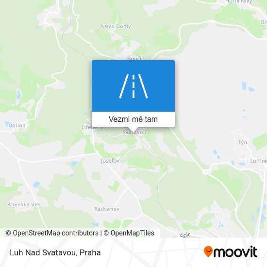 Luh Nad Svatavou mapa