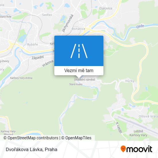 Dvořákova Lávka mapa