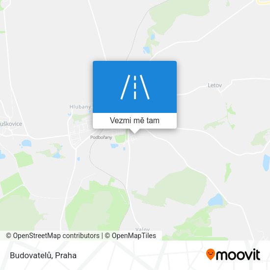 Budovatelů mapa