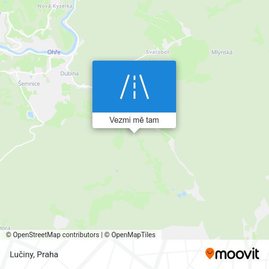 Lučiny mapa
