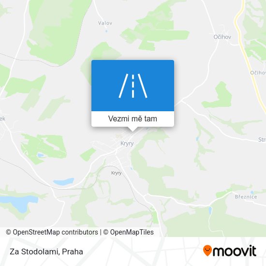 Za Stodolami mapa