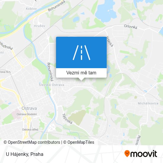 U Hájenky mapa