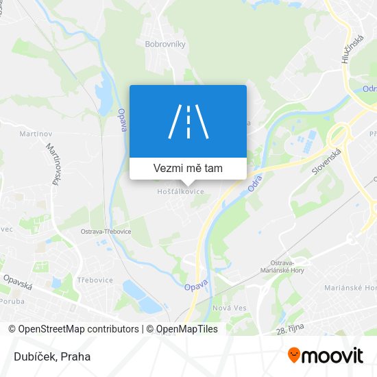 Dubíček mapa