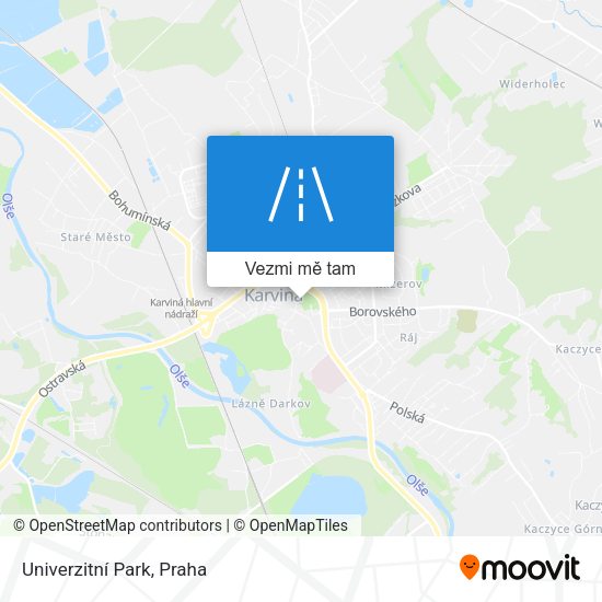 Univerzitní Park mapa
