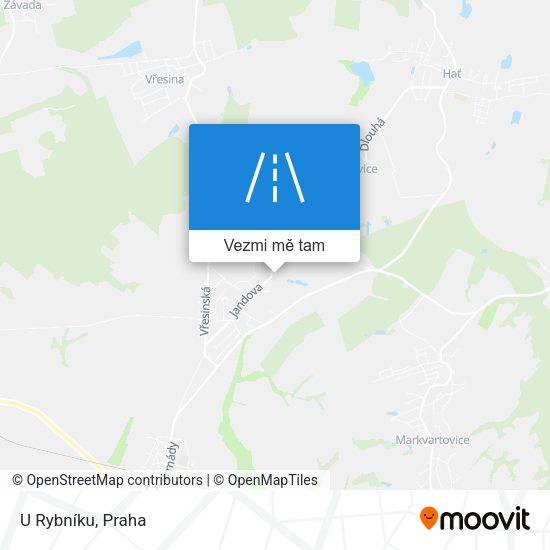 U Rybníku mapa