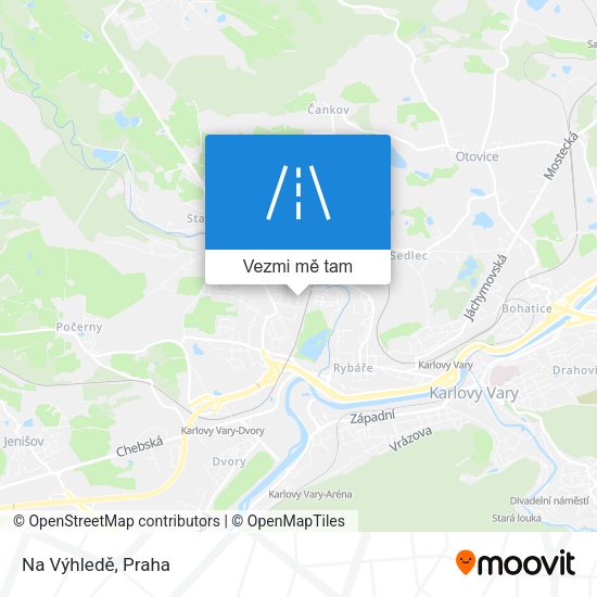 Na Výhledě mapa