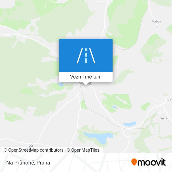 Na Průhoně mapa