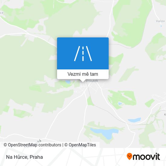 Na Hůrce mapa