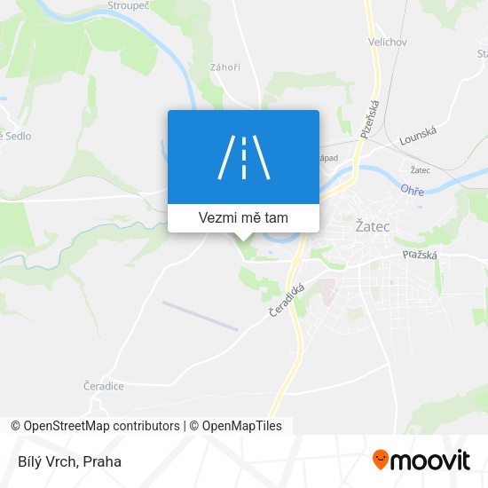 Bílý Vrch mapa