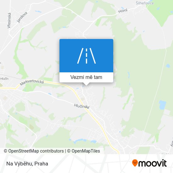 Na Výběhu mapa