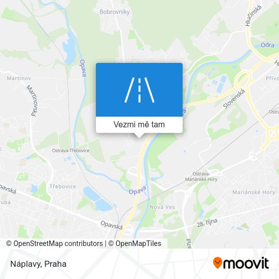 Náplavy mapa