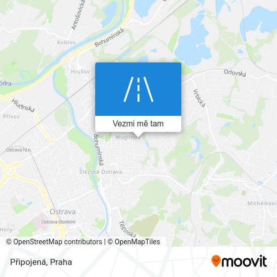 Připojená mapa
