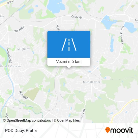 POD Duby mapa