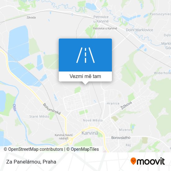 Za Panelárnou mapa