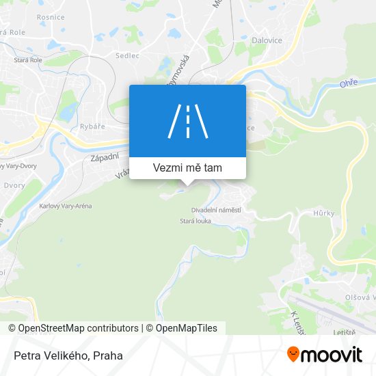 Petra Velikého mapa