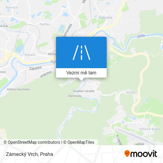 Zámecký Vrch mapa