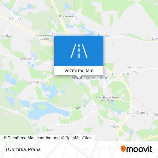 U Jezírka mapa