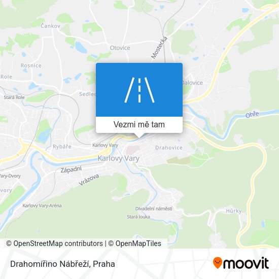 Drahomířino Nábřeží mapa