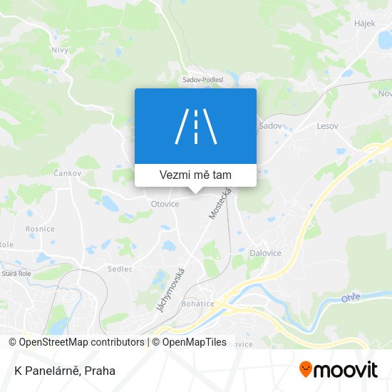 K Panelárně mapa